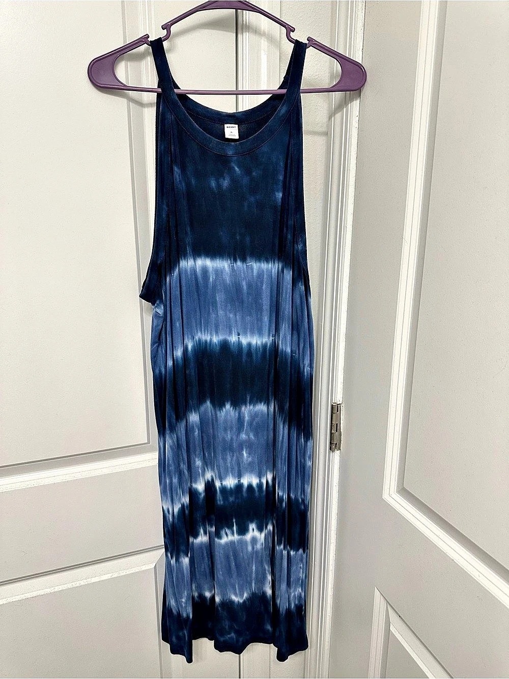 Old Navy Tie-Dye Maxi Dress Blue XL Like New